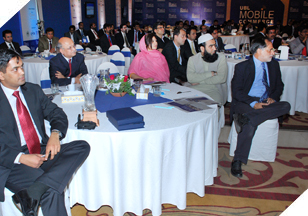 Attendees at the 4th International Mobile Commerce Conference at Sheraton Hotel, Karachi.