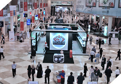 Guests at the Gitex Technology Week Exhibition 2011 in Dubai.