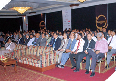 Attendees at the 8th International E-Banking Conference & Exhibition at Pearl Continental Hotel Karachi 2010.
