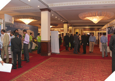 Guests at the 9th International E-Banking Conference & Exhibition 2011 at Pearl Continental Hotel.