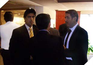 Mr. Imran Qureshi (President Access Group) speaking to guests at Mobile Banking Conference.